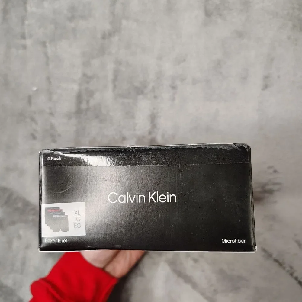 Calvin Klein Polyester Stretch 4-Pack Boxer Brief Mens‎ Size XL Multicolor Soft